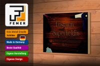 Holzschild Spruch 18x12cm Friseurin Superheldin