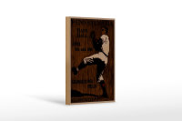 Holzschild Retro 12x18cm Pennsylvania Baseball April 8th