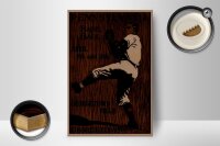 Holzschild Retro 12x18cm Pennsylvania Baseball April 8th