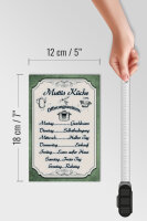 Holzschild Spruch 12x18cm Muttis Küche Öffnungszeiten