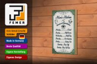 Holzschild Spruch 12x18cm Mom`s Kitchen Hours Operation