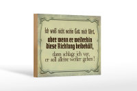 Holzschild Spruch 18x12cm ich weiß nicht wohin Gott führt