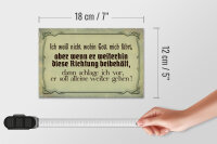 Holzschild Spruch 18x12cm ich weiß nicht wohin Gott führt