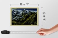 Holzschild France 18x12cm Vallee de Chamonix Mont Blanc