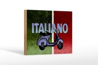 Holzschild Mofa 18x12cm Stile Italiano Italien Scooter