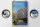 Blechschild Reise 12x18 cm Arosa im Sommer Berg Fluss Deko Schild