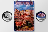 Blechschild Reise 12x18 cm Utah Capitol Reef National Park Deko Schild