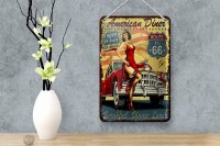 Blechschild Retro 12x18 cm American Diner Breakfast Lunch Deko Schild