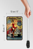 Blechschild Retro 12x18 cm American Diner Breakfast Lunch Deko Schild