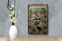 Blechschild Hinweis 12x18 cm Barber Shop Shave and cut Deko Schild