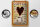 Blechschild Kaffee 12x18 cm Kaffesorten Herz aus Kaffeebohnen Deko Schild