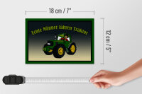 Holzschild Spruch 18x12cm echte Männer fahren Traktor
