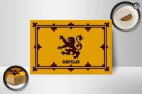 Holzschild Flagge 18x12cm Schottland Königswappen