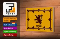 Holzschild Flagge 18x12cm Schottland Königswappen