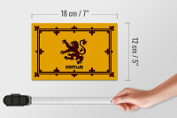 Holzschild Flagge 18x12cm Schottland Königswappen