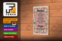 Holzschild Spruch 12x18cm Mama ich habe Hunger ist kalt
