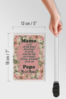Holzschild Spruch 12x18cm Mama ich habe Hunger ist kalt
