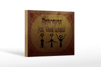 Holzschild Wein 18x12cm Aerobics for Wine lovers