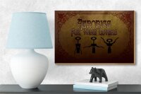 Holzschild Wein 18x12cm Aerobics for Wine lovers