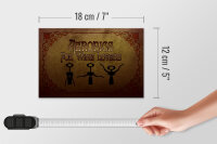 Holzschild Wein 18x12cm Aerobics for Wine lovers