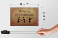 Holzschild Wein 18x12cm Aerobics für Weinliebhaber