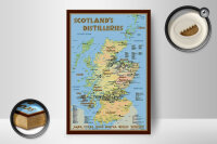 Holzschild Alkohol 12x18 cm Schottland Destillerien...