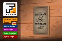 Holzschild Spruch 12x18cm Schokolade fragt nicht versteht