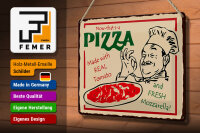 Blechschild Spruch 20x30 cm Now that is a Pizza Deko Schild