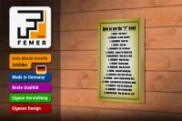 Holzschild Spruch 12x18cm How to use the F word