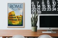 Holzschild Reise 20x30 cm Rom Italy Kolosseum Deko Schild