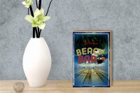 Holzschild Spruch 12x18cm Welcome Beach Bar Beer Juice