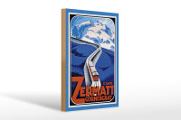 Holzschild Reise 20x30 cm Zermatt Schweiz Gornergrat Zug Deko Schild