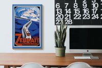 Holzschild Reise 20x30 cm Zermatt Schweiz Gornergrat Zug Deko Schild