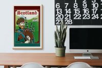 Holzschild Reise 20x30 cm Scotland Pack your Bags Dudelsack Deko Schild