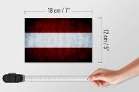 Holzschild Flagge 18x12cm Österreich Fahne