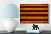 Holzschild Flagge 18x12cm Seneyera Fahne Catalan