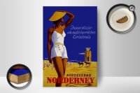 Holzschild Spruch 12x18cm Urlaub Nordseebad Norderney