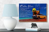 Holzschild Spruch 18x12cm Cuba Libre Rezept Rum Alkohol