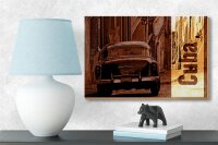 Holzschild Spruch 18x12cm Cuba Auto Oldtimer Retro