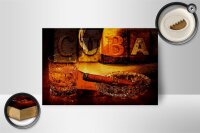 Holzschild Spruch 18x12cm Cuba Zigarre Rum Havanna