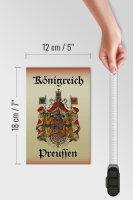 Holzschild Spruch 12x18cm Königreich Preussen