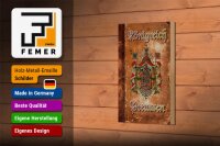 Holzschild Spruch 12x18cm Königreich Preussen Wappen