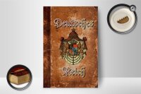 Holzschild Bayern 12x18cm Deutsches Reich Wappen