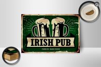 Holzschild Spruch 18x12cm Irish Pub famous dark beer Bier