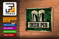 Holzschild Spruch 18x12cm Irish Pub famous dark beer Bier