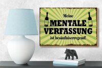 Holzschild Alkohol 18x12cm meine mentale Verfassung ist