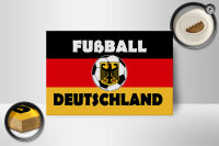 Holzschild Spruch 18x12cm Fußball Deutschland