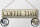 Blechschild Hinweis 46x10 cm Coffee time beige Deko Schild