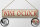 Blechschild Hinweis 46x10 cm Wine o´clock beige Deko Schild