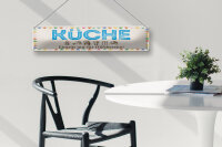 Blechschild Hinweis 46x10 cm Küche Eintritt nur für Hilfsbereite Deko Schild